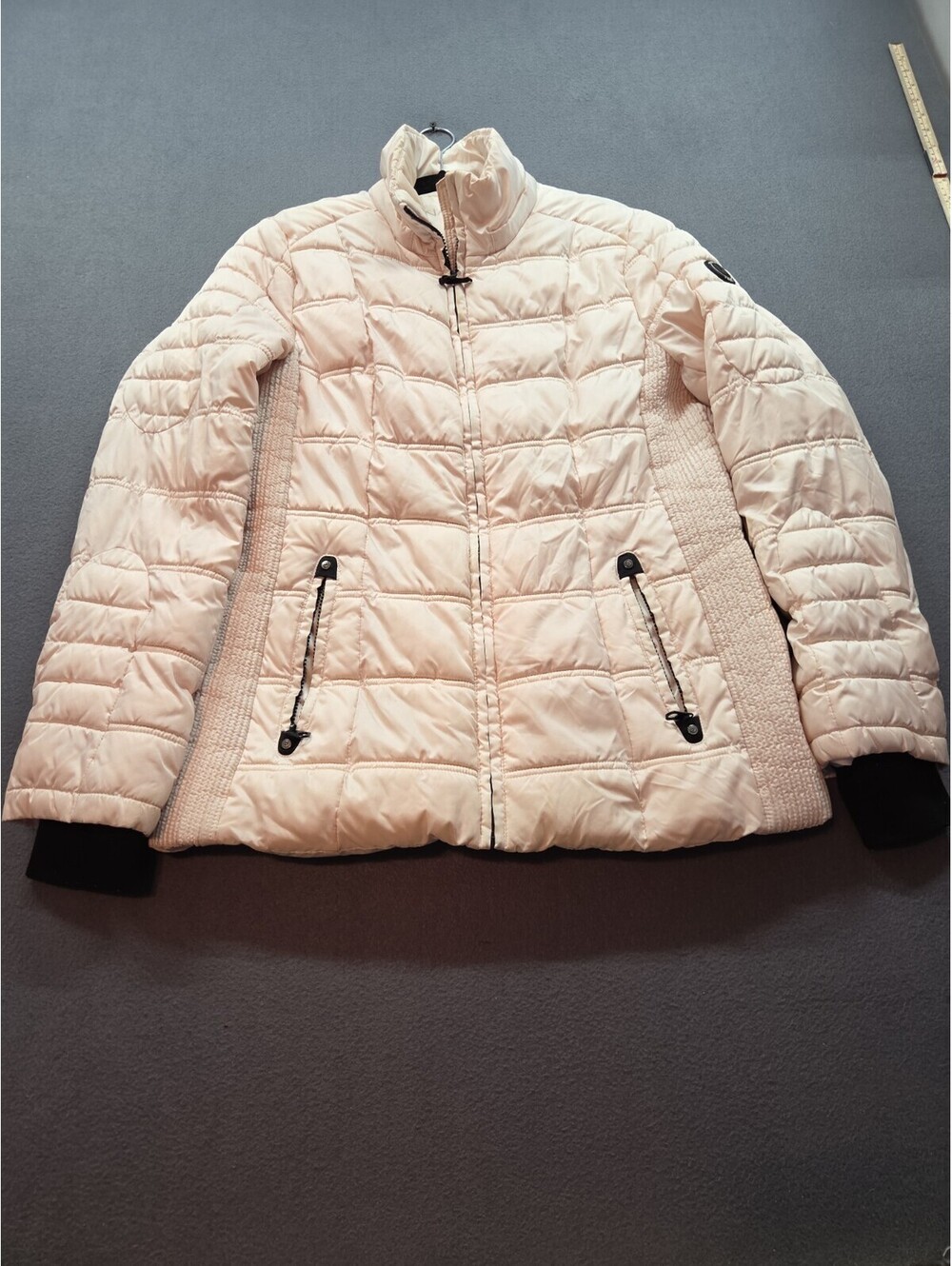 women's pink Nautica quilted puffer jacket size L